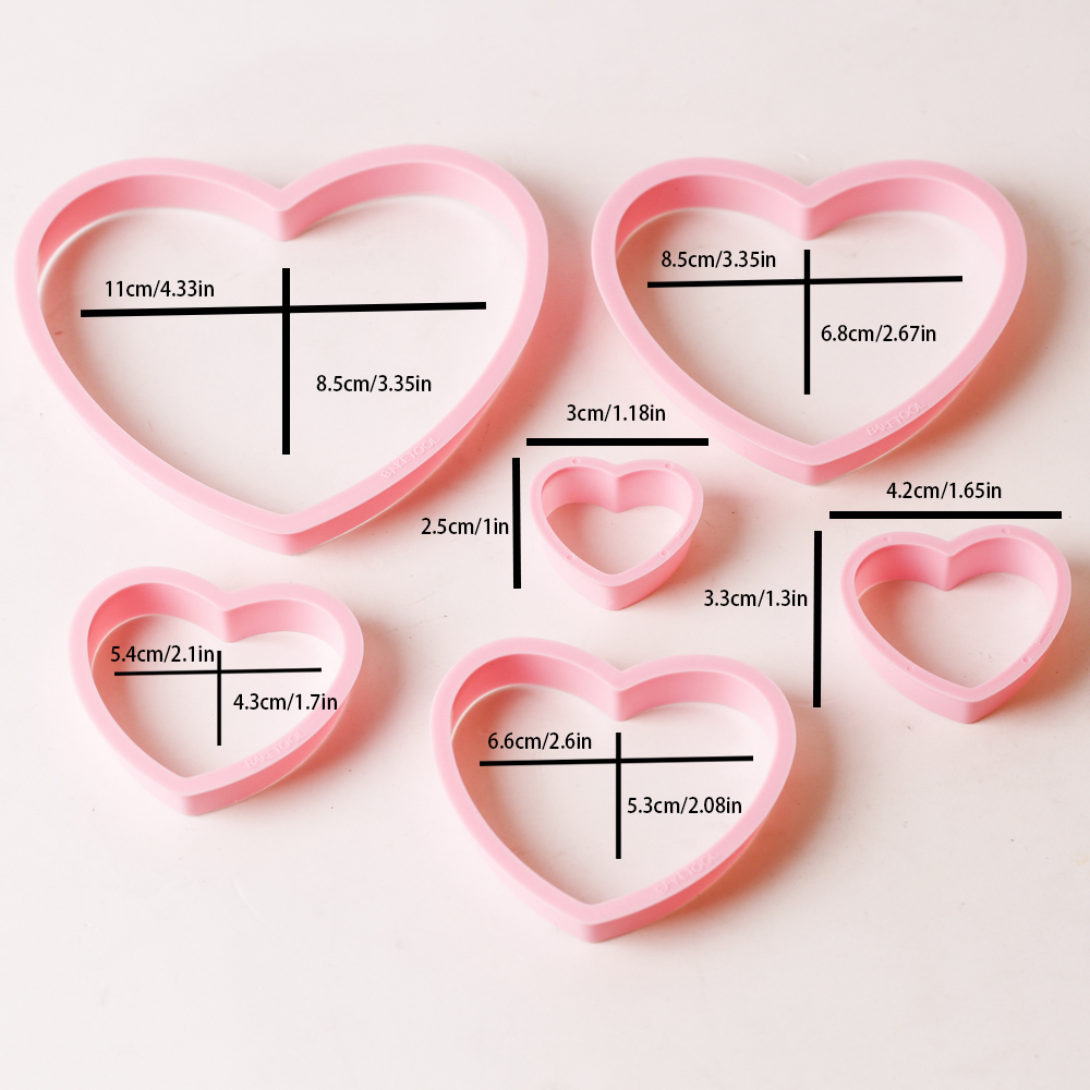 1set/3sets Pink Heart Star Flo - Kitchen Appliances Baking recensione e prezzo
