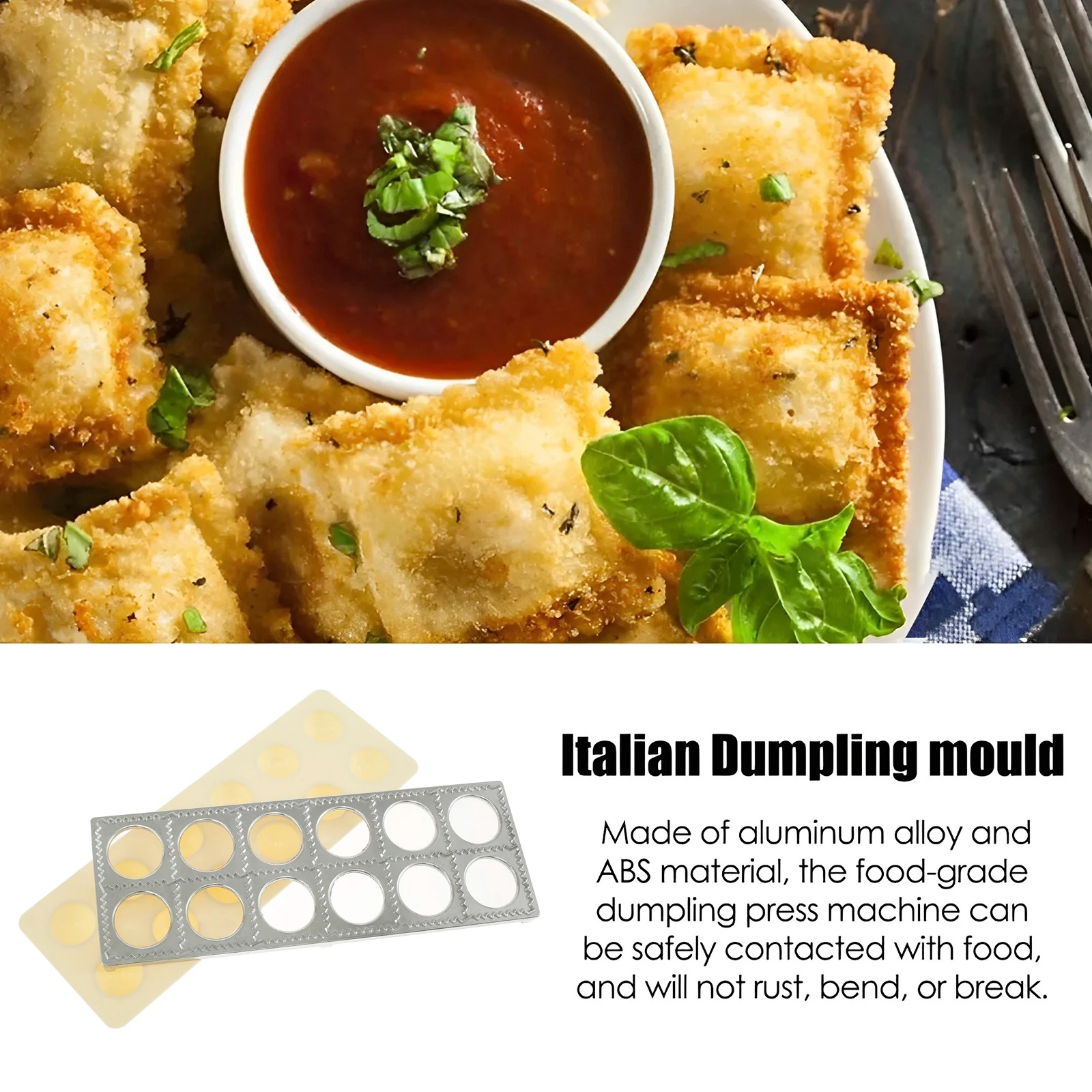 Dumpling Mold 12 Holes Ravioli - Kitchen Appliances Garage recensione e prezzo