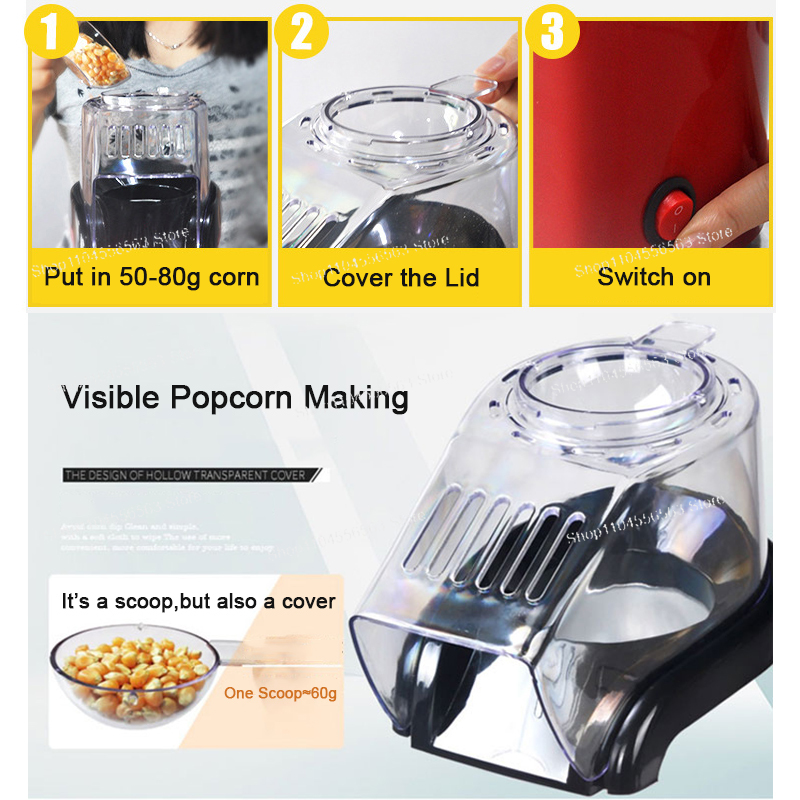 Oil-free air Corn machine,Pipo - Air Popcorn Maker recensione e prezzo