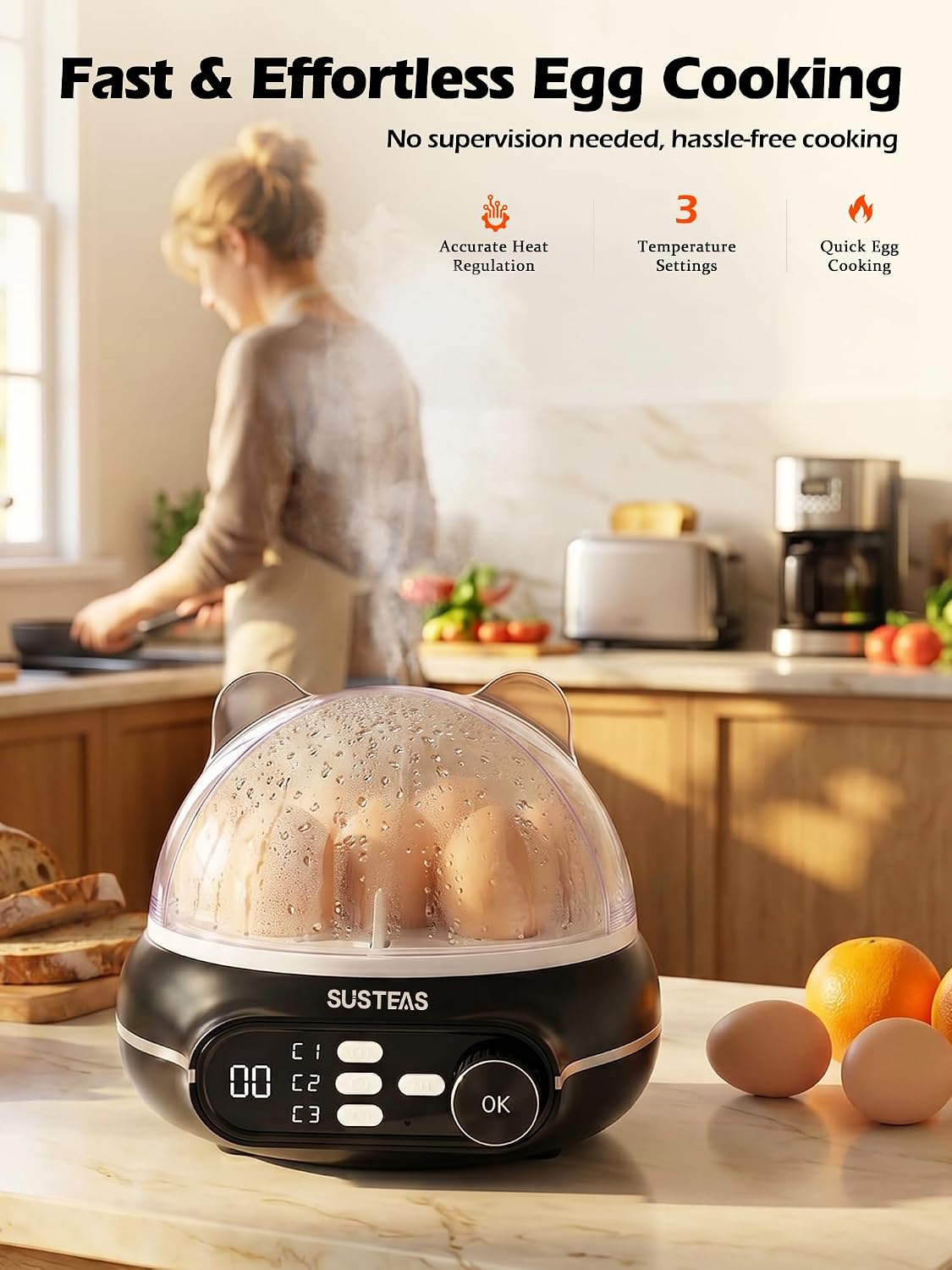 Torvani Store SUSTEAS Rapid Eg - Egg Cooker Rapid recensione e prezzo