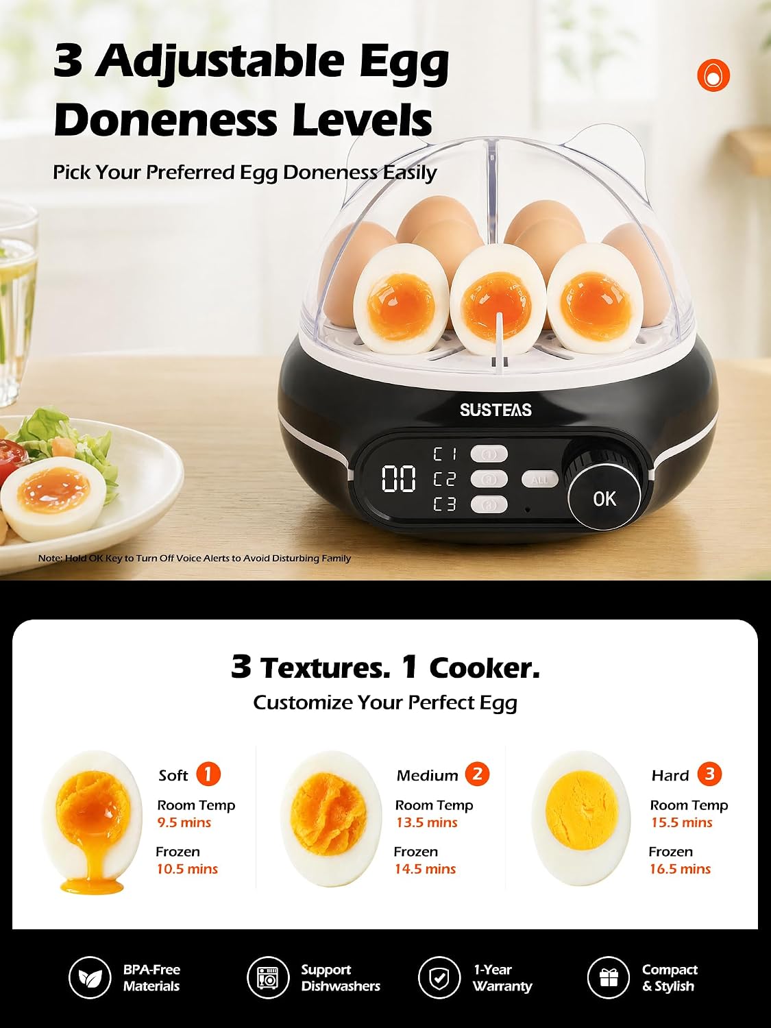 Torvani Store SUSTEAS Rapid Eg - Egg Cooker Rapid recensione e prezzo