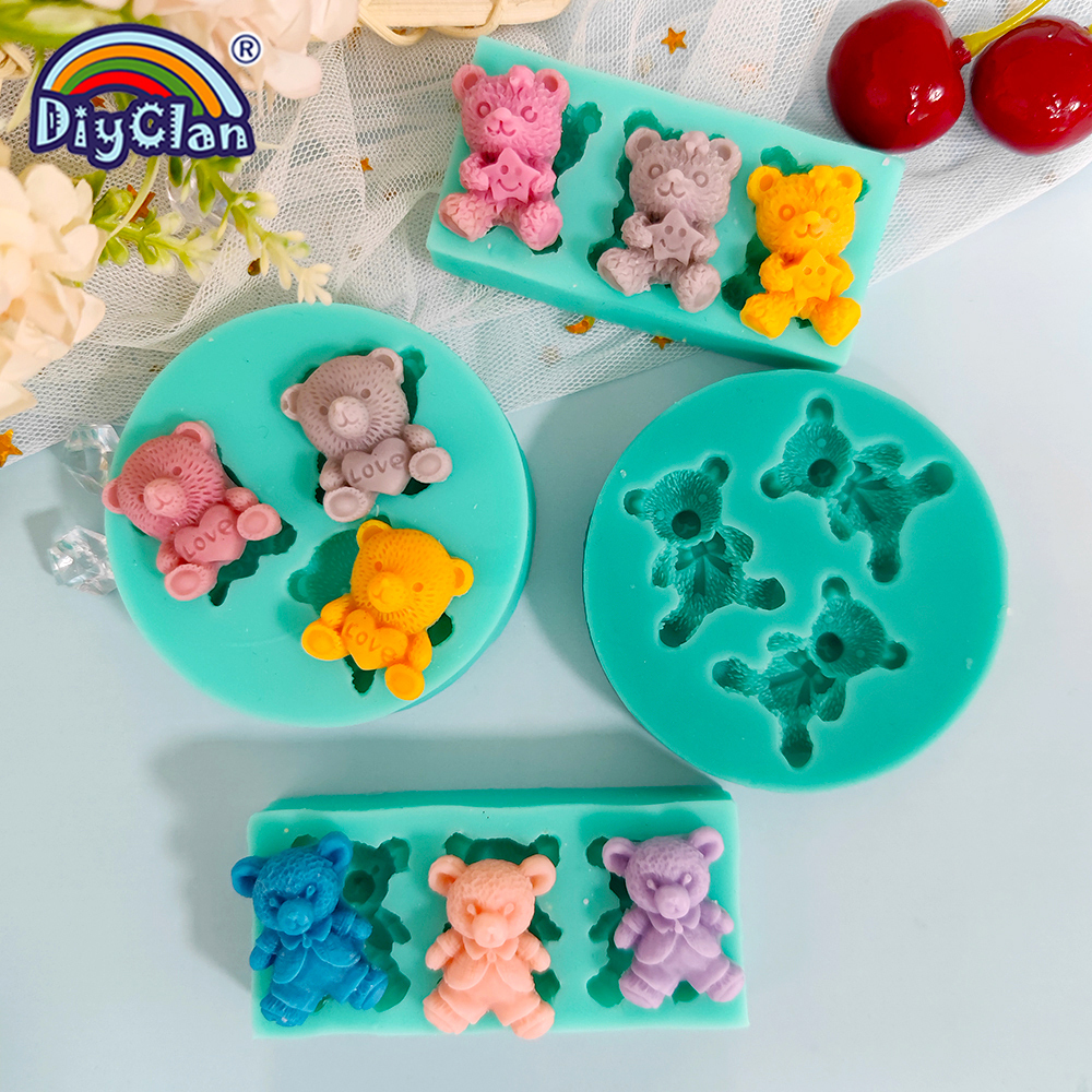 Cute Mini Bear Silicone Mold F - Kitchen Appliances Baking recensione e prezzo
