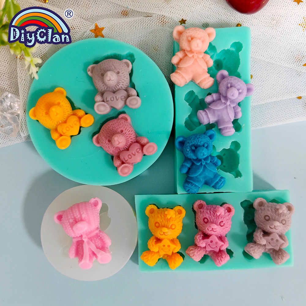 Cute Mini Bear Silicone Mold F - Kitchen Appliances Baking recensione e prezzo