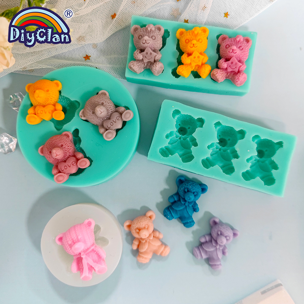 Cute Mini Bear Silicone Mold F - Kitchen Appliances Baking recensione e prezzo