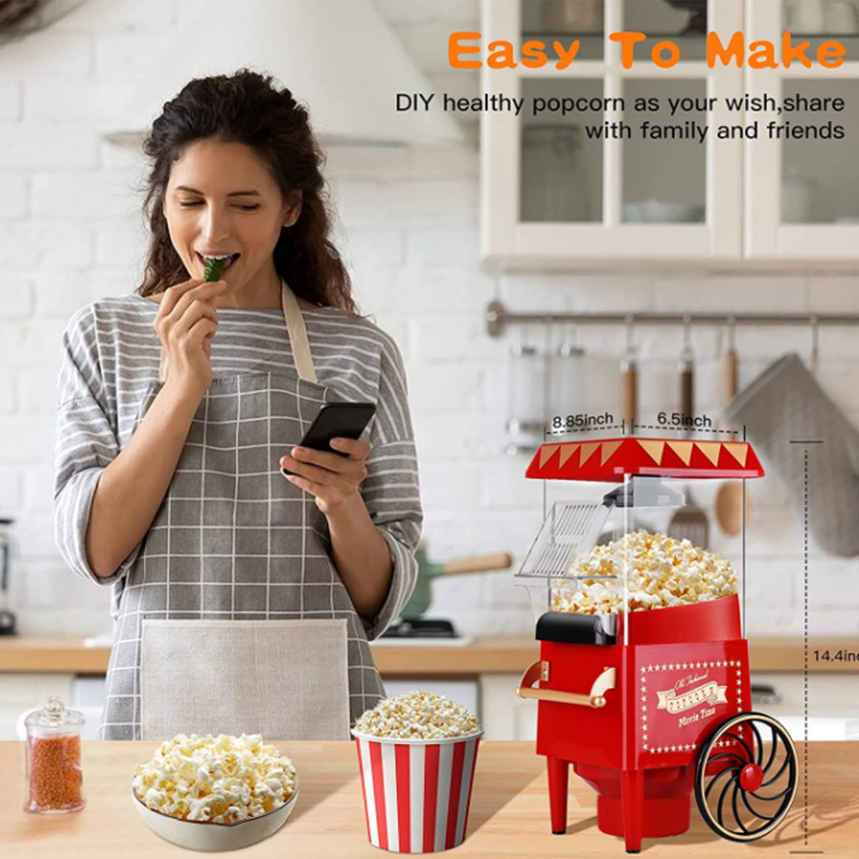 A69X-Popcorn Maker,Hot Air Pop - Air Popcorn Maker recensione e prezzo