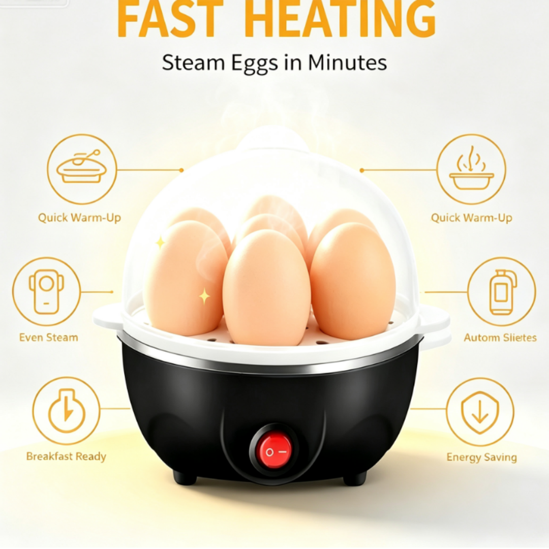 7 Eggs Electric Eggs Cooker, R - Egg Cooker Rapid recensione e prezzo