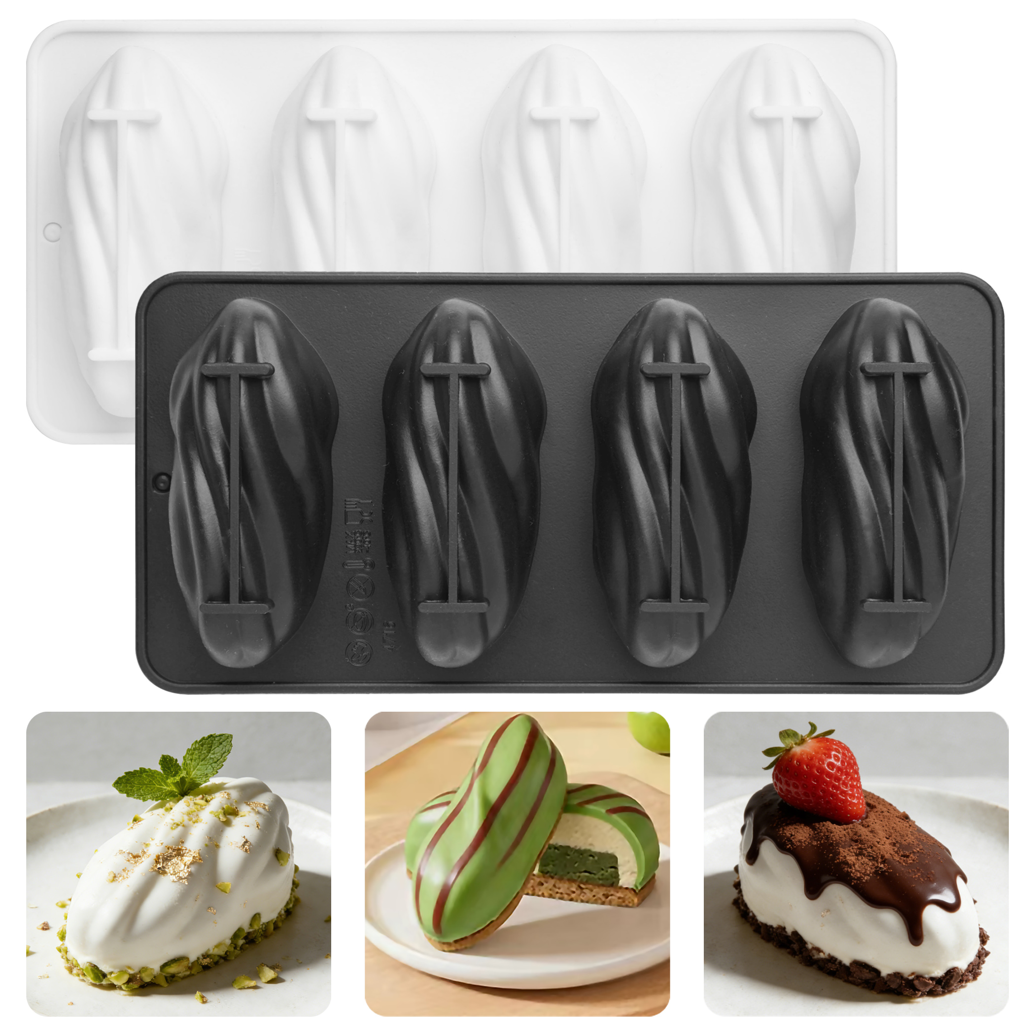 4-Cell Pistachios Design Silic - Kitchen Appliances Baking recensione e prezzo