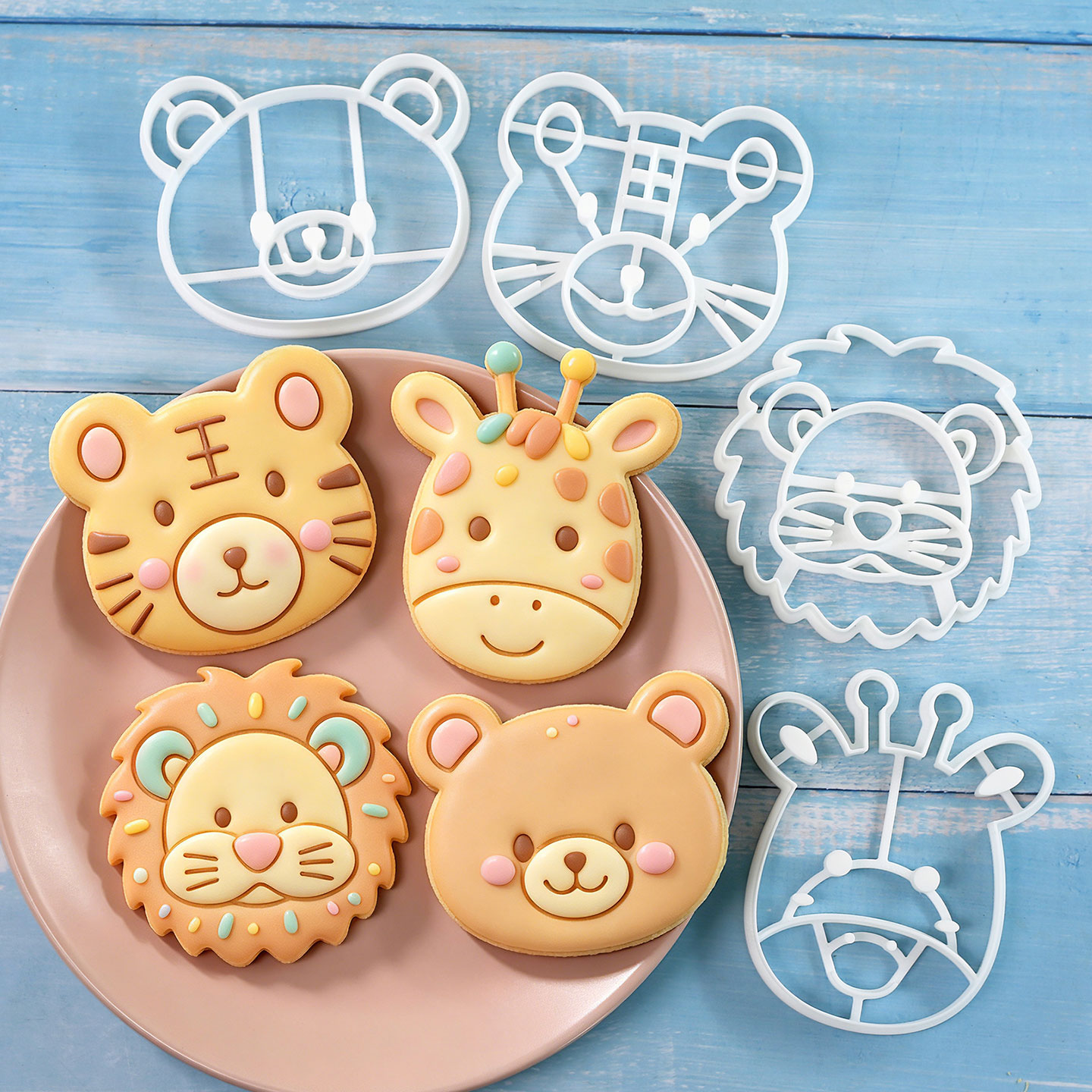 4 Pcs Animal Cookie Cutters Se - Kitchen Appliances Baking recensione e prezzo