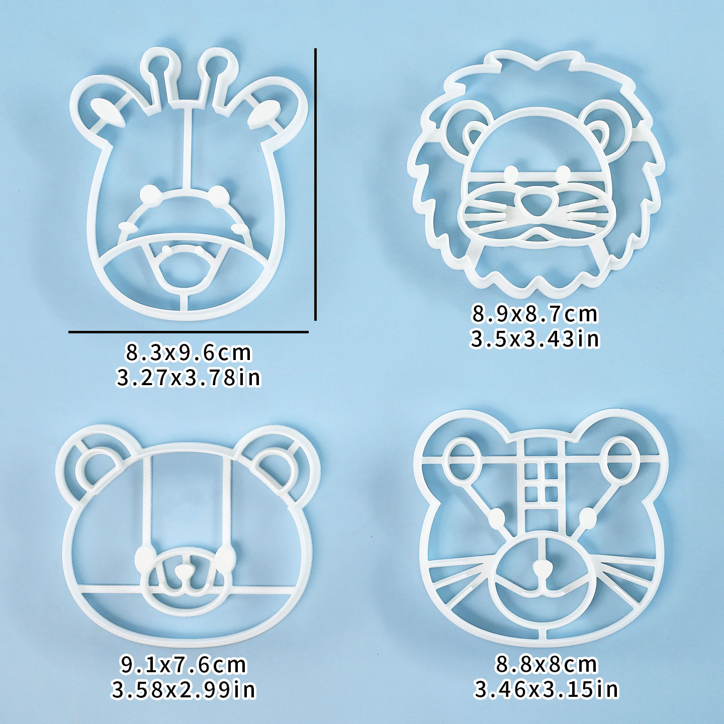 4 Pcs Animal Cookie Cutters Se - Kitchen Appliances Baking recensione e prezzo