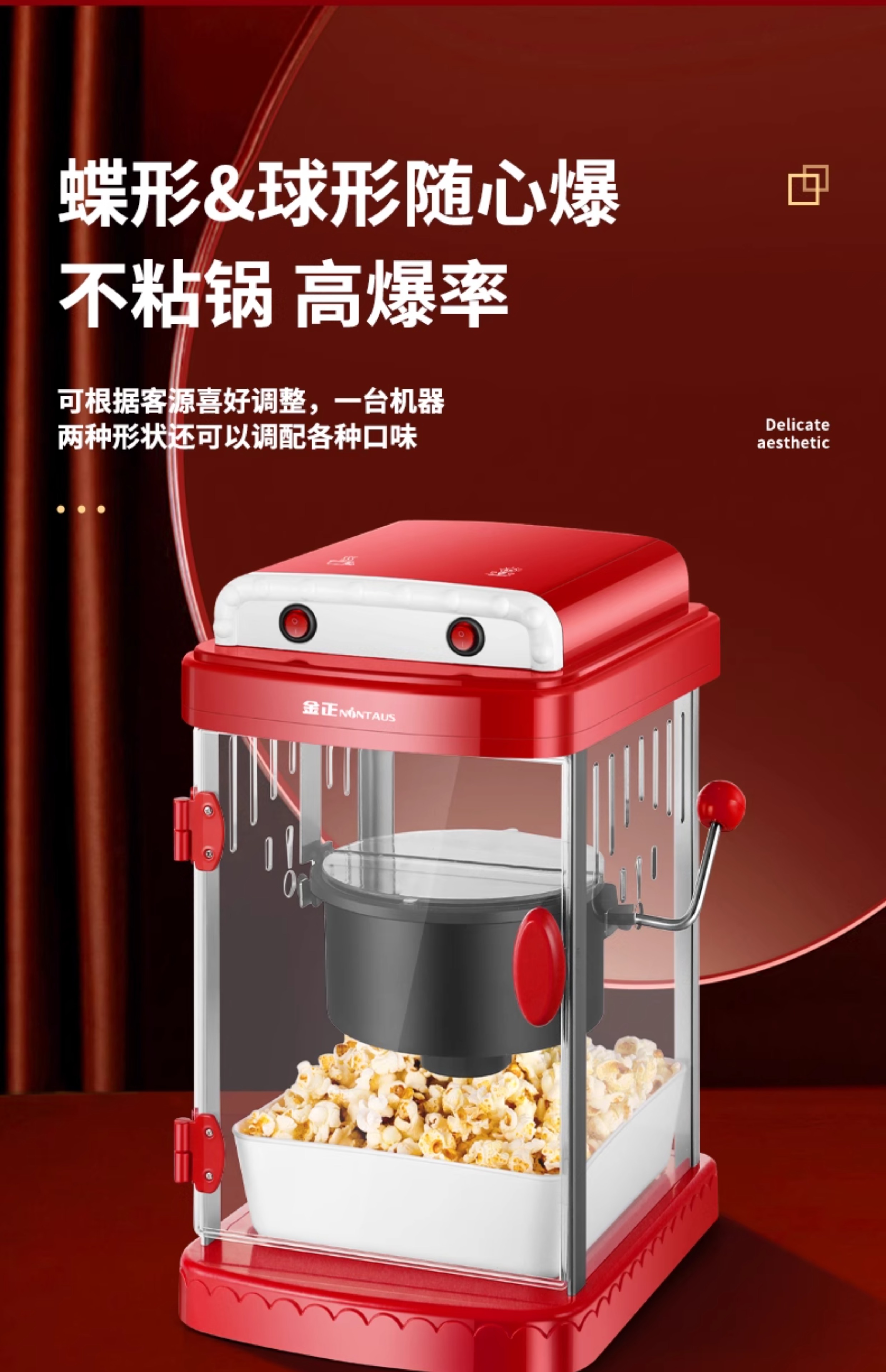 220V NINTAUS Popcorn Maker Com - Air Popcorn Maker recensione e prezzo