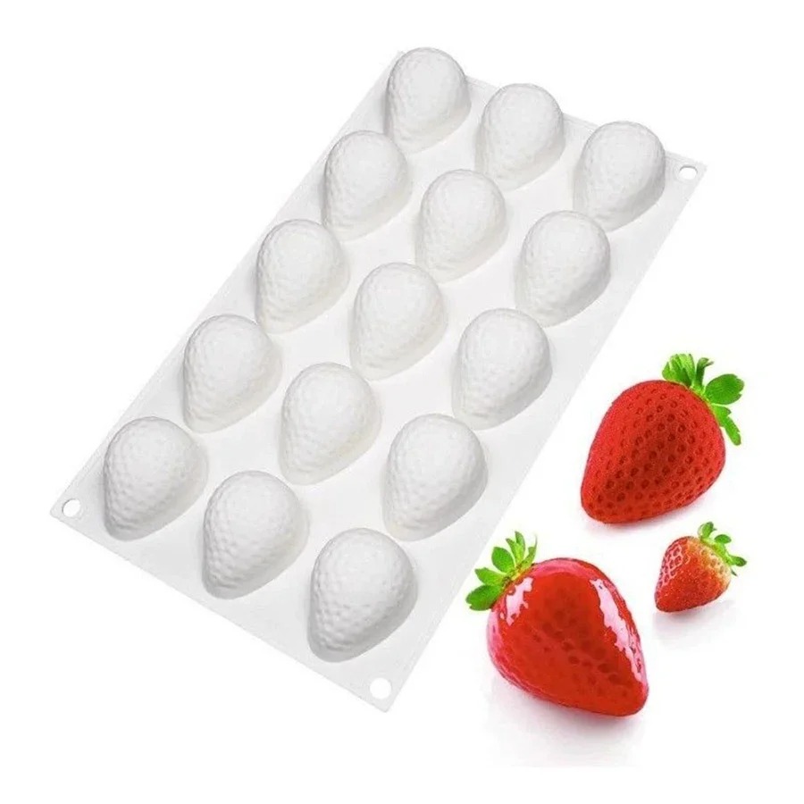 15 Cavity Strawberry Silicone  - Kitchen Appliances Baking recensione e prezzo