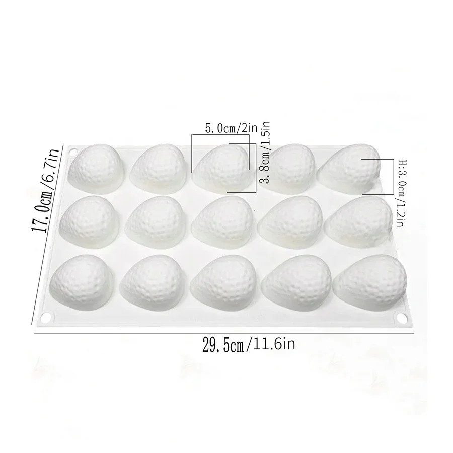 15 Cavity Strawberry Silicone  - Kitchen Appliances Baking recensione e prezzo