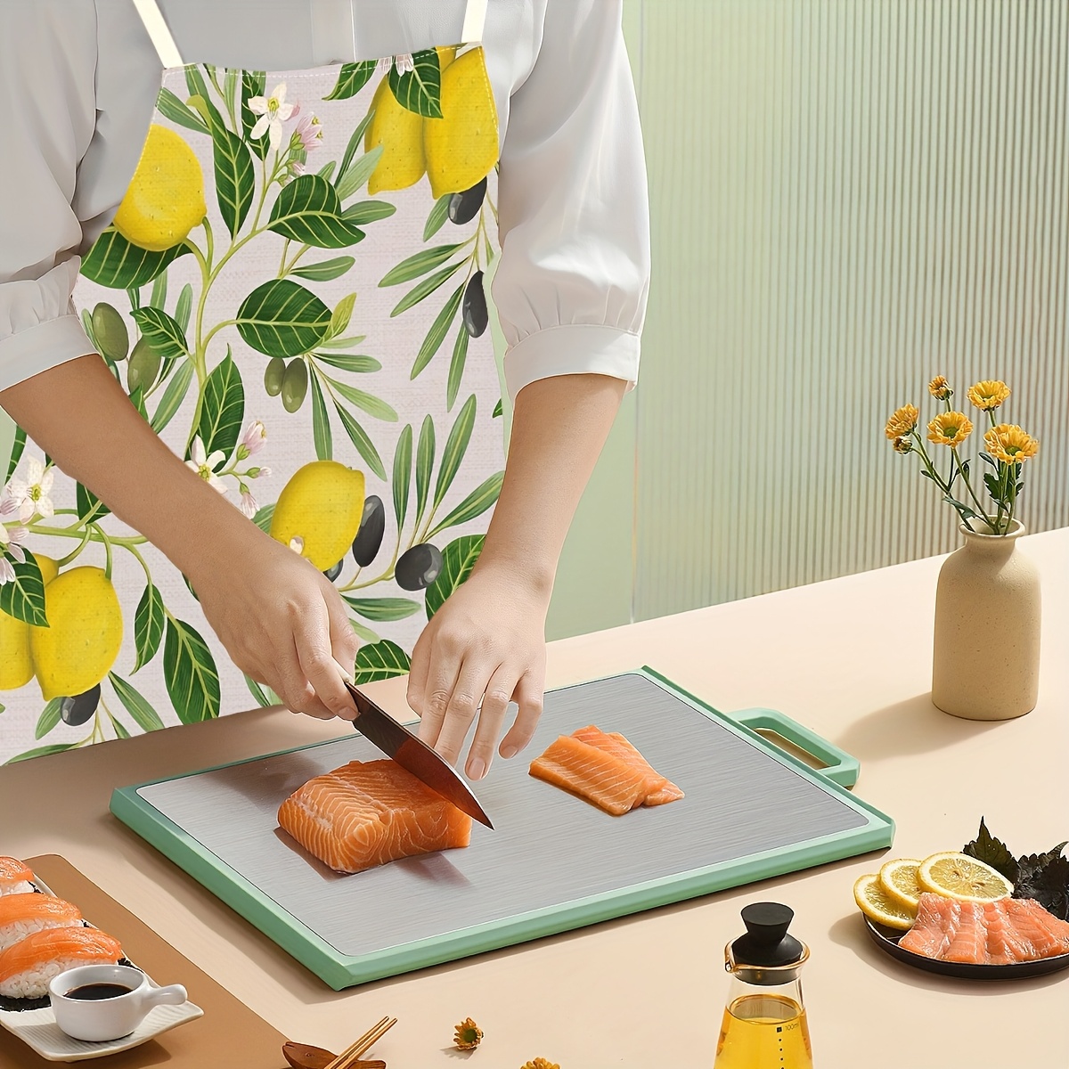 1pc Lemon and White Flower Gre - Kitchen Appliances Hobart recensione e prezzo
